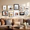 7x10 Picture Frame Set of 4, Made of Real Glass and Black Frame - Display 5.5 x 8.5 Diploma Frame with Mat or 7x10 Without Mat, 7 by 10 Photo for Wall or Tabletop
